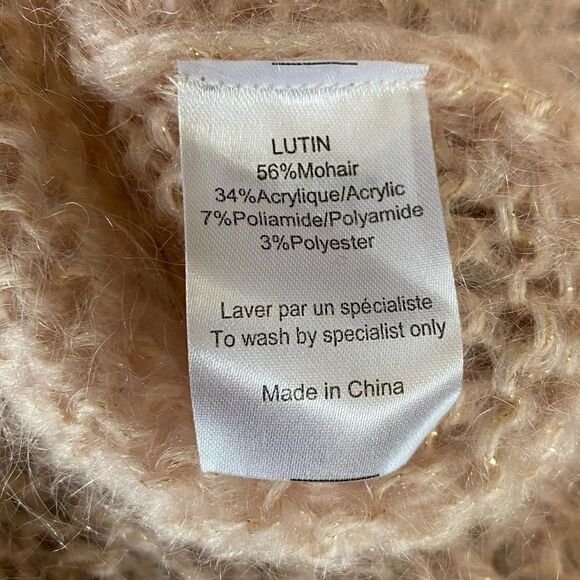 Mes Demoiselles Light Pink Lutin Mohair Blend Sweater 1 - Picture 5 of 5